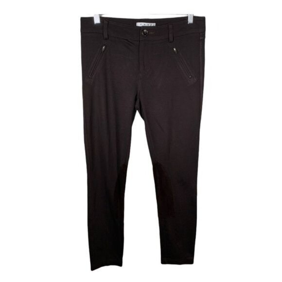 Cabi Pants Womens Skinny Riding Stretch Zippers Size 4 Small Brown Casual Fall - Picture 1 of 10